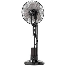 HOMCOM Spray Misting Fan, Pedestal Fan w/ Oscillation, Tilt, 3 Speeds