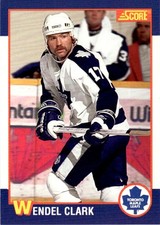 1991-92 Score Kellogg's Limited Edition Wendel Clark Toronto Maple Leafs #3