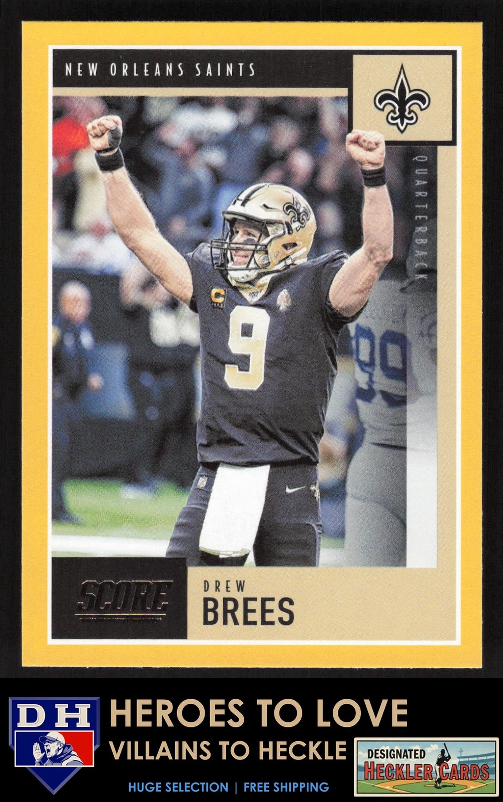 2020 Score Gold Drew Brees #269 New Orleans Saints