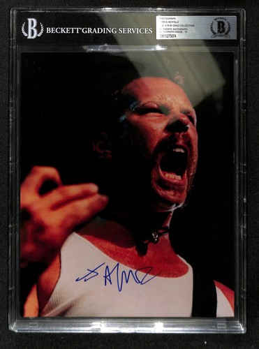 James Hetfield Load Era Metallica Signed 8x10 Photo Beckett Auto 10