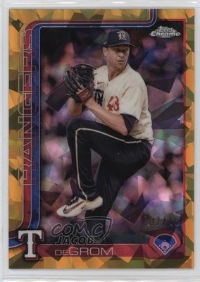 2025 Topps Chrome Sapphire Gold 37/50 Jacob deGrom #214 1co7