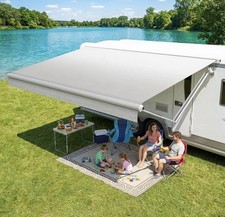 RV Awning Fabric, Heavy Duty Weatherproof, Camper Motorized Awning Motorhome