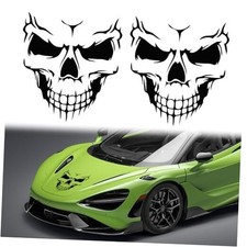 2Pcs Skull Stickers for Car Vinyl Halloween Decals Skeleton Graphic Decals