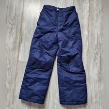 Faded Glory Navy Blue Kids Boys Snow Pants Pocket Lined Belt Loops Size Medium