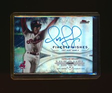 2017 Topps Finest Finishes Omar Vizquel Auto Autograph Indians *2893