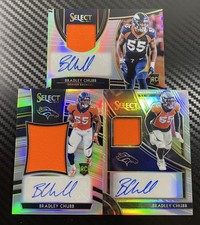 Bradley Chubb RC  Rookie Auto: 2018 - 2019 NFL Card Lot (Broncos)