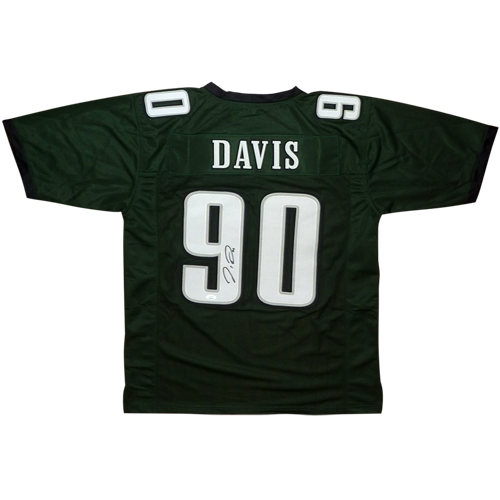 Jordan Davis Autographed Signed Philadelphia (Green #90) Custom Jersey - JSA 