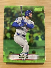 2025 Topps Stadium Club Michael Busch Lime Green Parallel