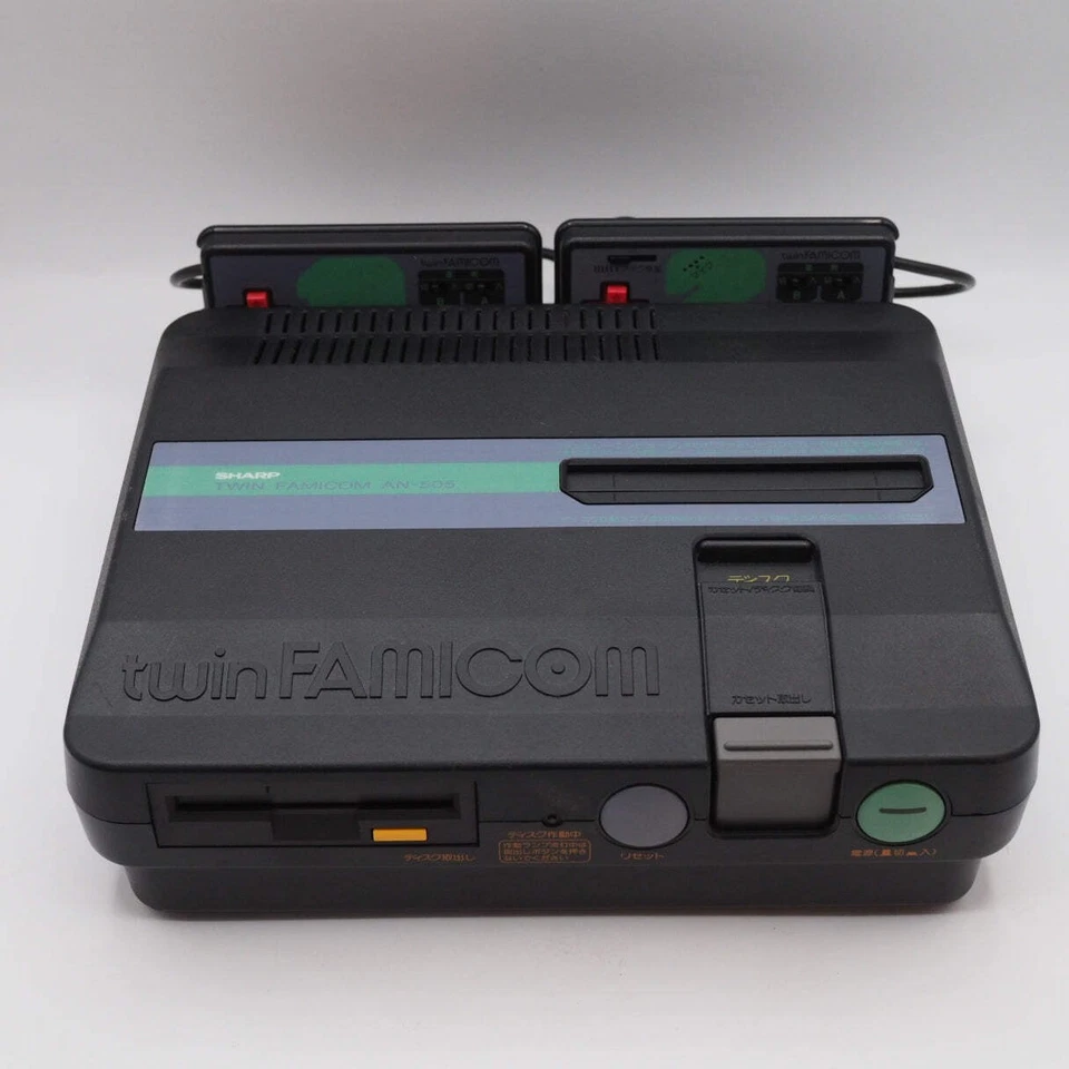 Sharp Twin Famicom Black Console AN505BK New Rubber Belt replaced Tested NTSC-J - Image 2 of 4