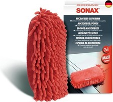 SONAX Microfaser Schwamm (1 Stück) für die besonders gründliche Autowäsche mit z