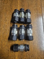 Lot Of 7, Used Amphenol 10-729647-zs2 5PIN POWER CONNECTORS
