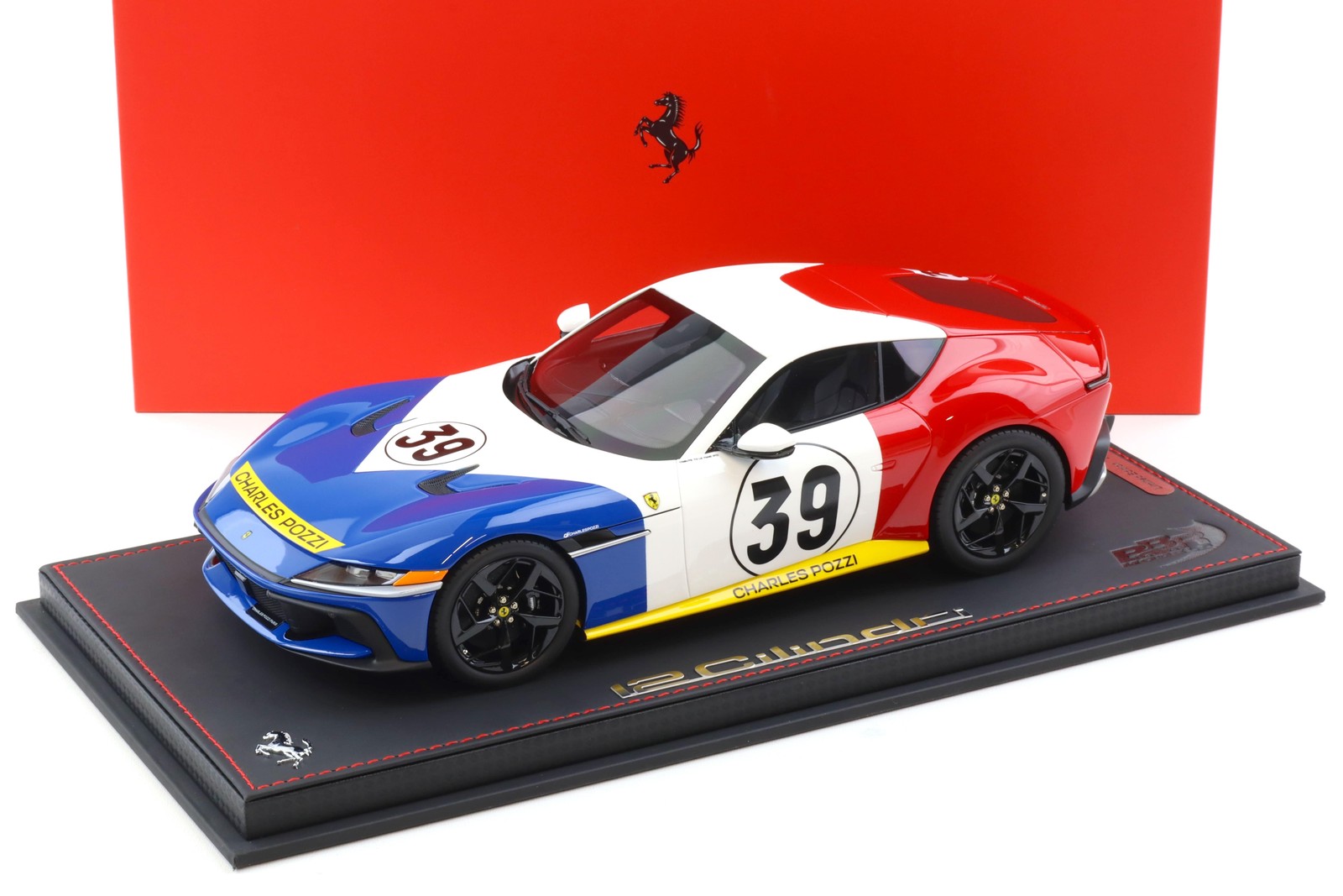 1:18 BBR Ferrari 12 Cylinder Tribute To Le Mans 1972 Charles Pozzi #39 - Limited