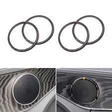Kohlefasert&uuml;r Audio Lautsprecher Ring Aufkleber Lautsprecher f&uuml;r Mercedes W205