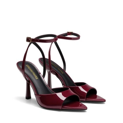 Women Heel Sandals 3.78“ Kitten Stiletto Block Heels Wedding Party Dress Shoes - Image 1 of 4