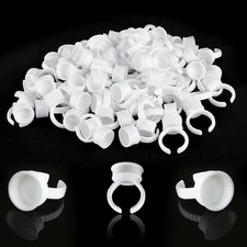 Tattoo Rings Cups 300PCS - Combofix Disposable Pigment 300 Count (Medium) 