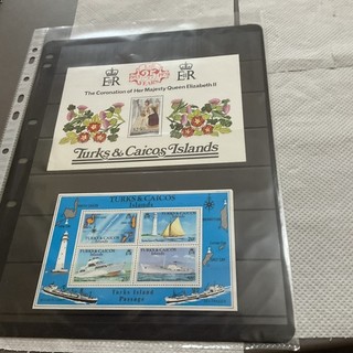 Turks & Caicos X 2 MNH Stamp Mini Sheets