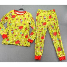 Dr Seuss The Grinch Merry Grinchmas Pajama Set Green Red Small S 4-6 LZ42910SA