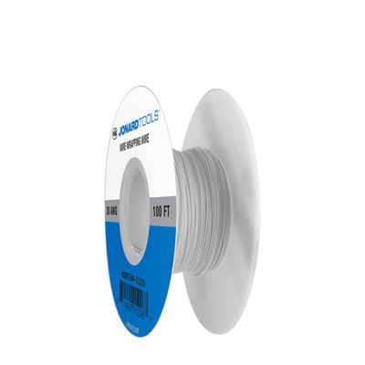 Jonard Tools Ksw30W-0100 White Insulated Kynar Copper Wire Roll Strip Force 30