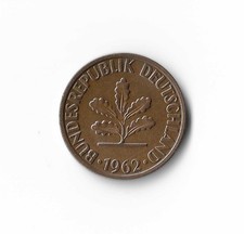 1962 Germany - 2 Pfennigs - 446 - Bronze - 3.2g