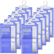 Moisture Absorbers Packets 10 Pack, Dehumidifier Bags for Closet, Unscented Hang