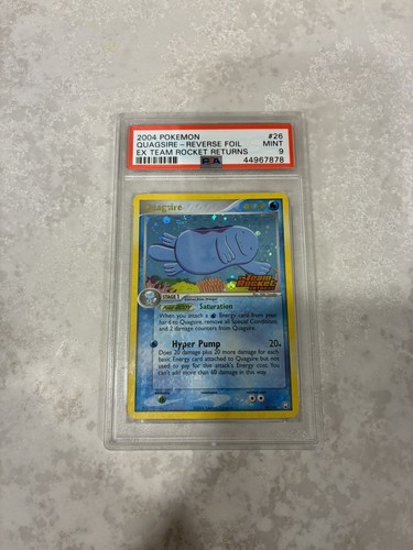 2004 POKEMON EX TEAM ROCKET RETURNS #26 QUAGSIRE-REVERSE FOIL PSA 9