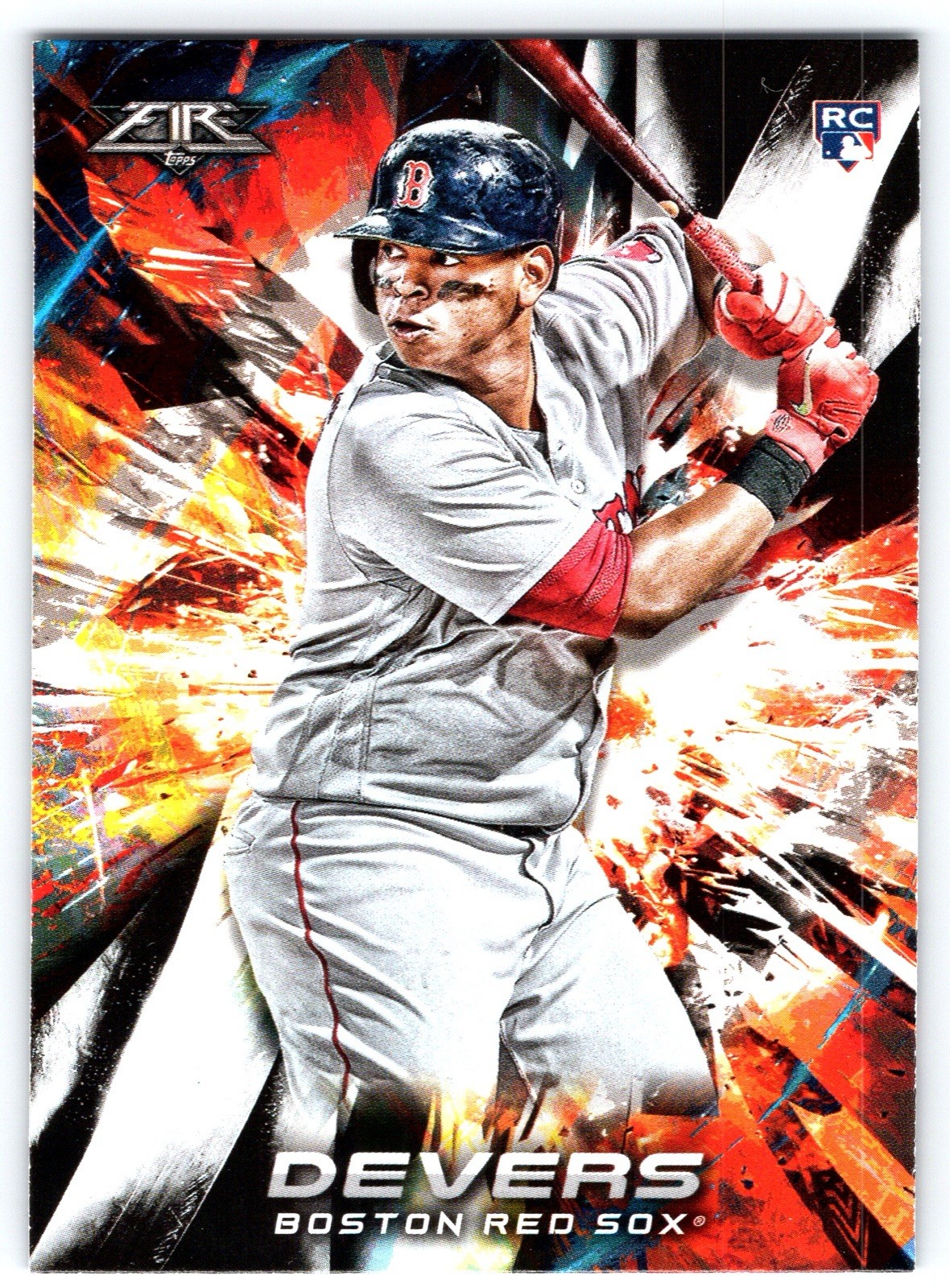 2018 Topps Fire Baseball Rafael Devers RC #118