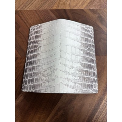 Louis Vuitton Brazza Crocodile Wallet Mens Matte Himalayan Leather