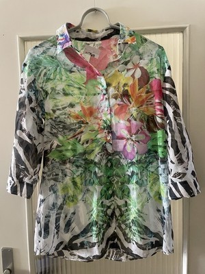 Neu! Sommerliche Bluse 3/4 Ärmeln Gr.38