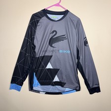 Giro Project Bike Bend Oregon Graphic Print Cycling Jersey Grey Black Mens Large