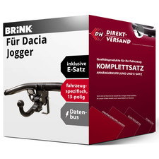 Für Dacia Jogger RK (Brink) Anhängerkupplung abnehmbar + E-Satz 13pol spezifisch