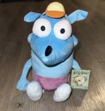 Let’s go Luna Plush Leo Chockers PBS Kids Cartoon Blue Wombat Stuffed Toy  12"