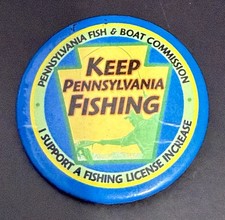 Spilla unica difficile da trovare Pennsylvania Fish & Boat "Keep Pennsylvania Fishing"