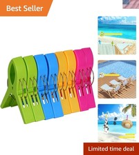 Beach Towel Clips Heavy Duty, 8 Pack Towel Clips Non-Slip, Waterproof Towel H...