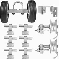 Rolling Gate Hardware Kit for Chain Link Gate Sliding Gate Hardware 6" Rut R...
