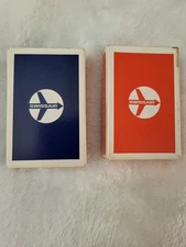 vtg SWISSAIR AIRLINES PLAYING CARDS  WITH LOGO USED FROM 1953 TO 1979