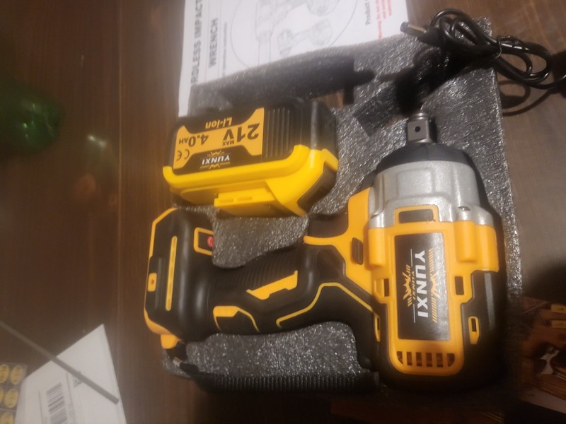 battery impact wrench 1/2 high torque