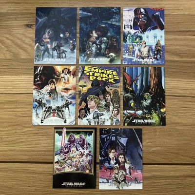 8 x 2015 Topps Star Wars Illustrated: The Empire Strikes Back chase cards - mint