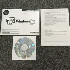 Microsoft Windows ME Millennium Edition Quick Start Guide, CD and Product Key