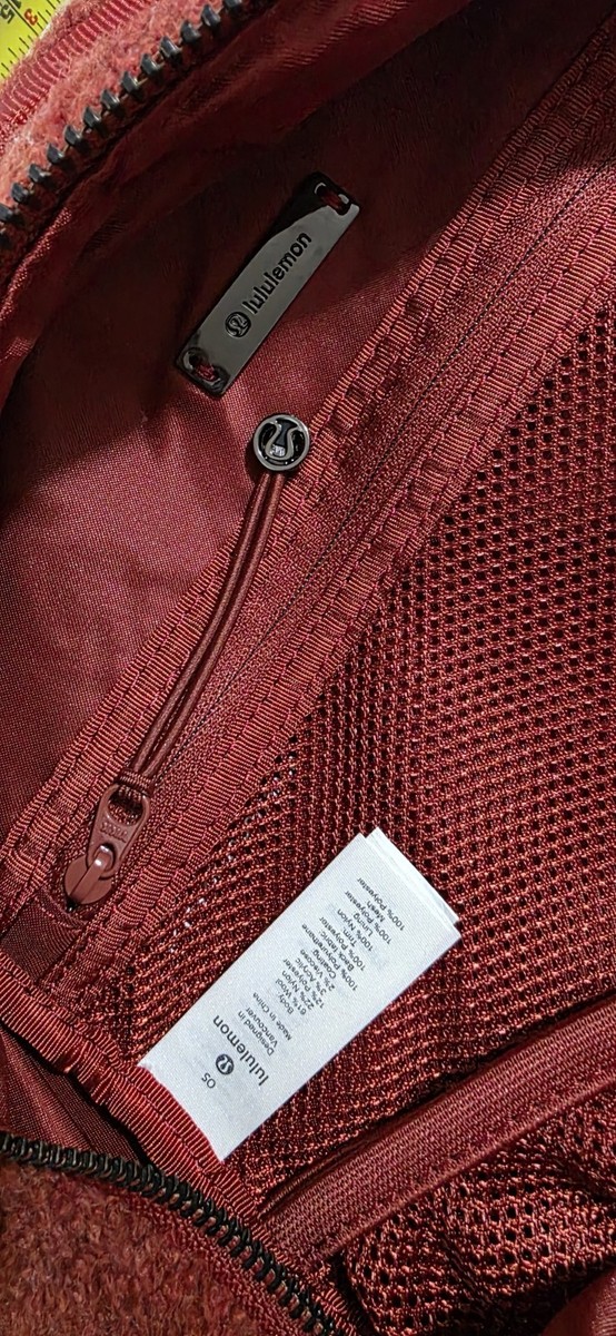 EUC LULULEMON‎ City Adventurer Backpack Red Sherpa Purse Bag EUC LULULEMON City Adventurer Backpack Red Sherpa Purse Bag  main image 2