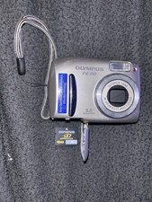Olympus FE-110 5.0 MP Digital Camera Silver Tested and Works