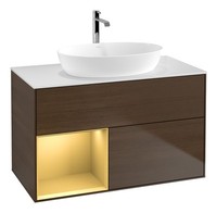 Villeroy & Boch Finion Waschbeckenunterschrank FüR Becken Mittig Regal Links...