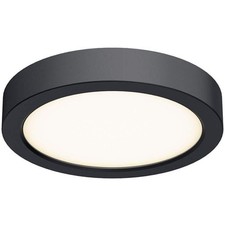 DALS Lighting CFLEDR06-CC-BK Delta Flush Mount Black