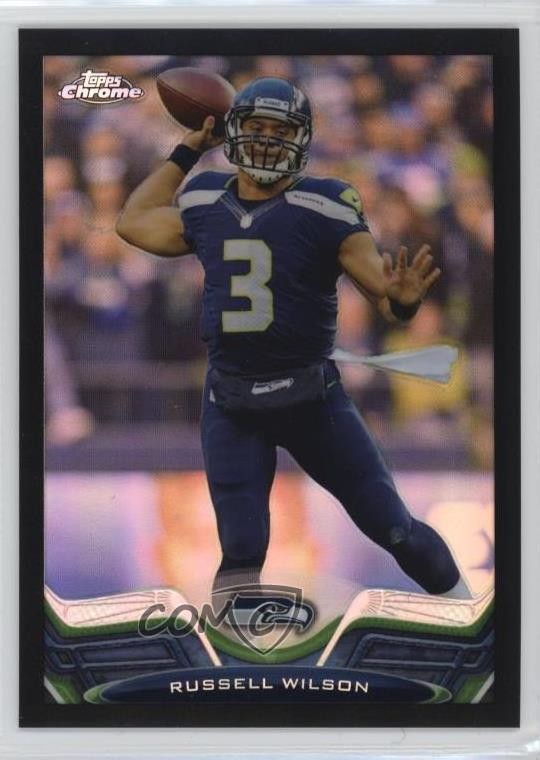 2013 Topps Chrome Black Refractor 102/299 Russell Wilson #175 1by