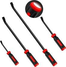 Heavy Duty Pry Bar Set 4 Pieces 8 12 18 24 Inches Forged Crv Steel With Impact Heavy Duty Pry Bar Set 4 Pieces 8 12 18 24 Inches Forged Crv Steel With Impact