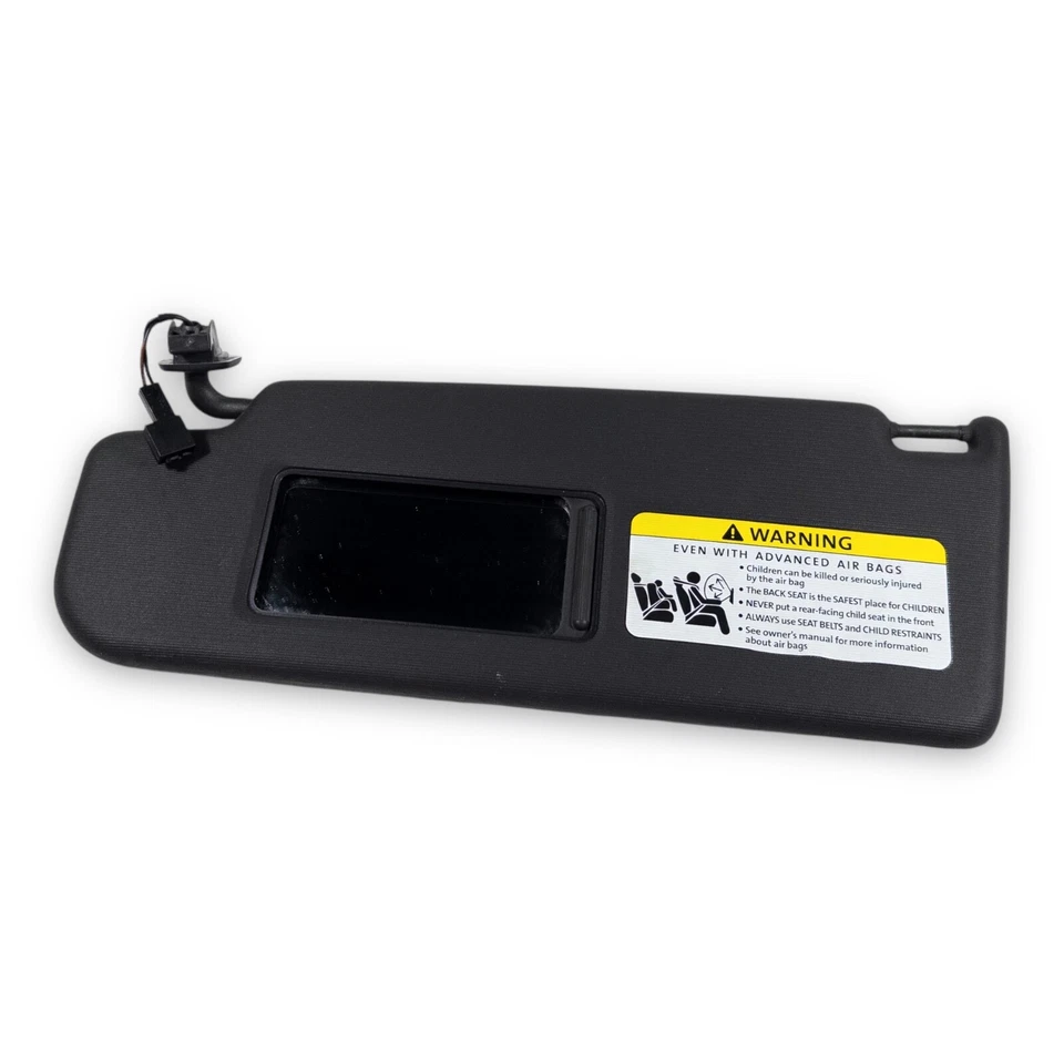 2006-2009 Volkswagen Rabbit Driver Left Side Sun Visor Black Lighted - Image 4 of 4