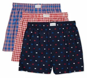 woven cotton boxer shorts