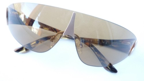 Occhiali da sole Rodenstock curvi sport/biker oro marrone senza bordi grandi taglia L - Foto 3 di 4