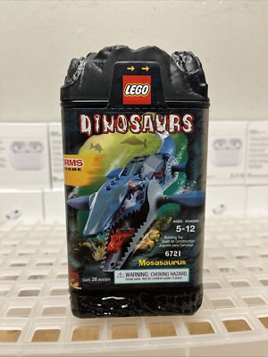 2001 VINTAGE LEGO DINOSAURS MOSASAURUS #6721 TRANSFORMS RETIRED