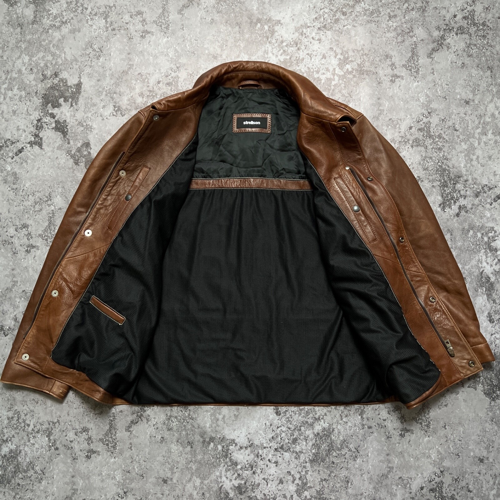 Strellson Brown Leather Jacket - image 6