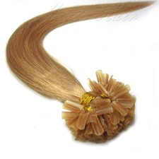 Invisible AAAA+ Pre Bonded Nail U Tip Remy Keratin Human Hair Extensions US// 22